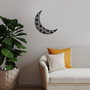 Wallity Crescent 2 - Accesorio decorativo de pared de metal Negro